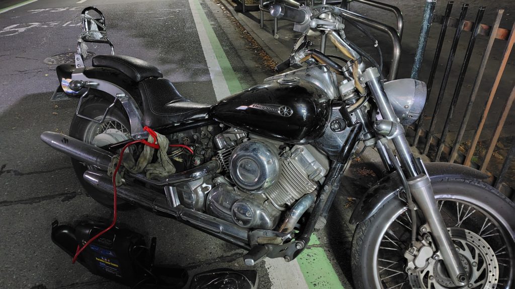 ヤマハ・ドラッグスター400カギ作成車両